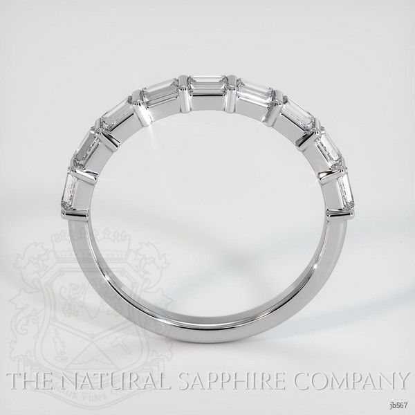 14K White Gold Diamond Channel Wedding Band