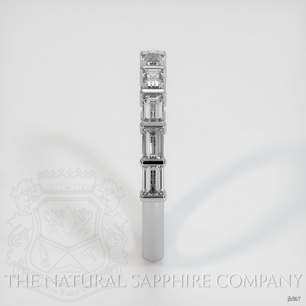 14K White Gold Diamond Channel Wedding Band