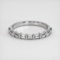 18K White Gold Diamond Channel Wedding Band Video