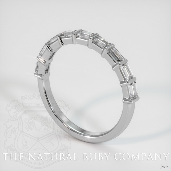 18K White Gold Diamond Channel Wedding Band