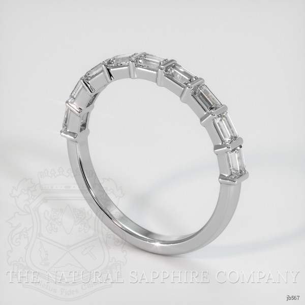 18K White Gold Diamond Channel Wedding Band