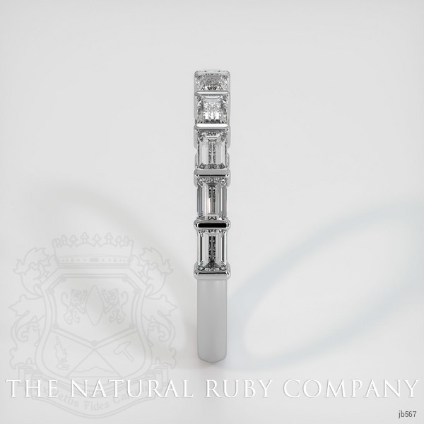 18K White Gold Diamond Channel Wedding Band