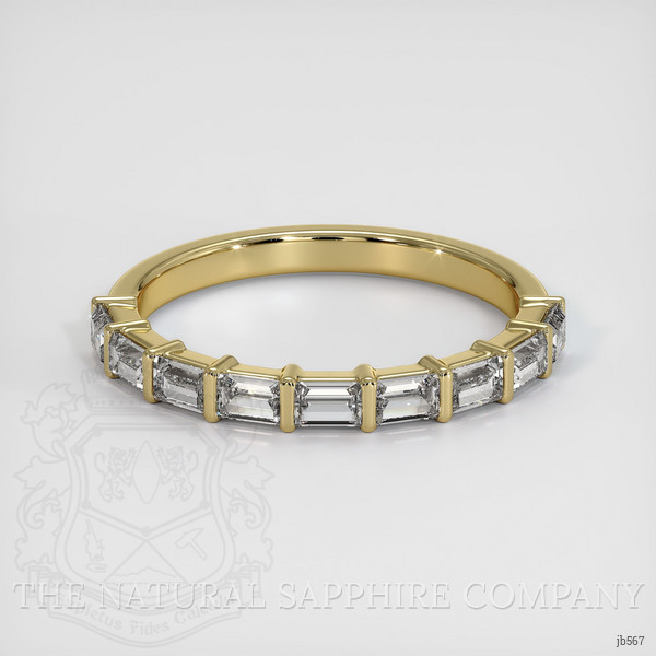 14K Yellow Gold Diamond Channel Wedding Band