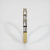 14K Yellow Gold Diamond Channel Wedding Band Image