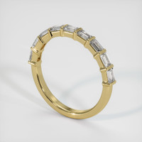 18K Yellow Gold Diamond Channel Wedding Band Image