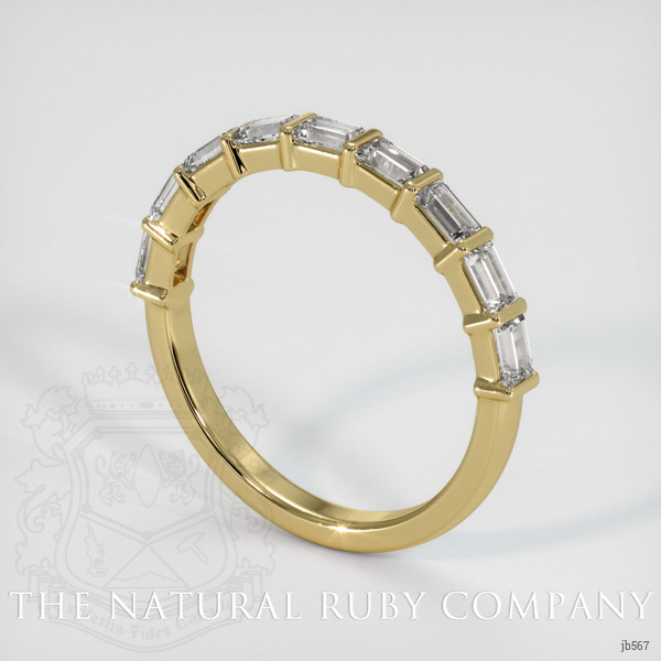 18K Yellow Gold Diamond Channel Wedding Band