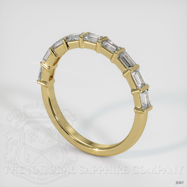 18K Yellow Gold Diamond Channel Wedding Band