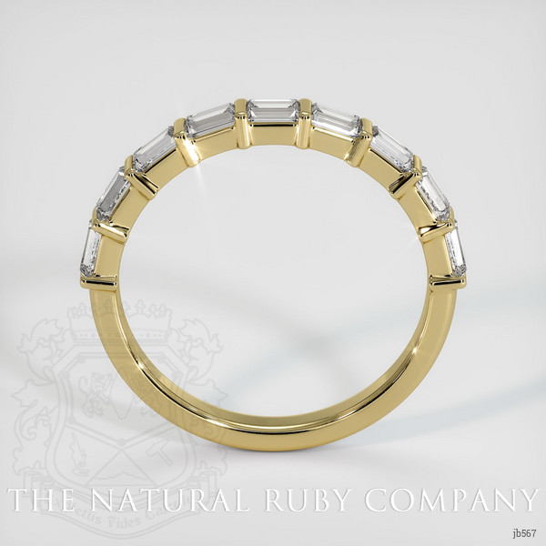 18K Yellow Gold Diamond Channel Wedding Band
