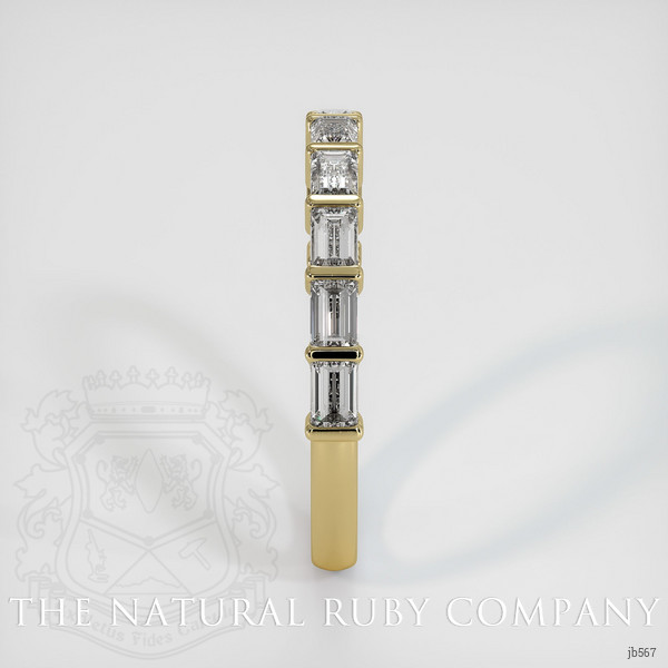 18K Yellow Gold Diamond Channel Wedding Band