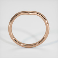 18K Rose Gold Curved Plain Band Image