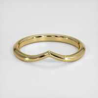14K Yellow Gold Curved Plain Band Video