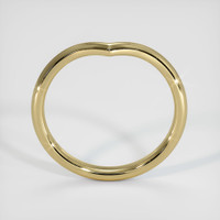 14K Yellow Gold Curved Plain Band Image