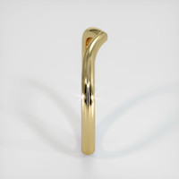 14K Yellow Gold Curved Plain Band Image