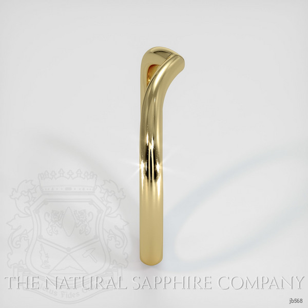14K Yellow Gold Curved Plain Band