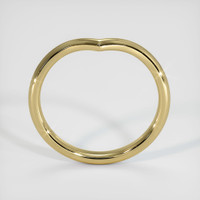 18K Yellow Gold Curved Plain Band Image