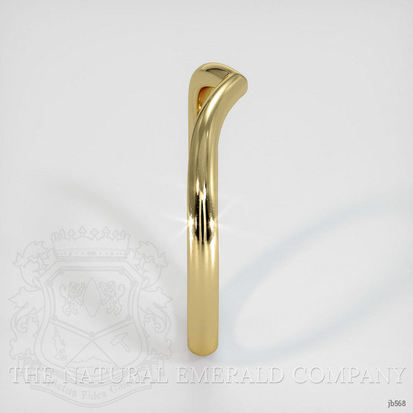 18K Yellow Gold Curved Plain Band