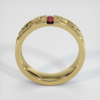 14K Yellow Gold Ruby Men's Wedding Band Image