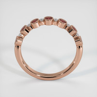 14K Rose Gold Bezel Wedding Band Image