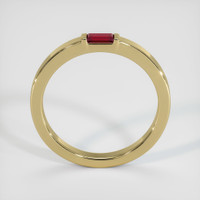 14K Yellow Gold Ruby Men's Wedding Band Image