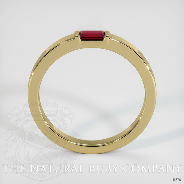 14K Yellow Gold Ruby Channel Wedding Band