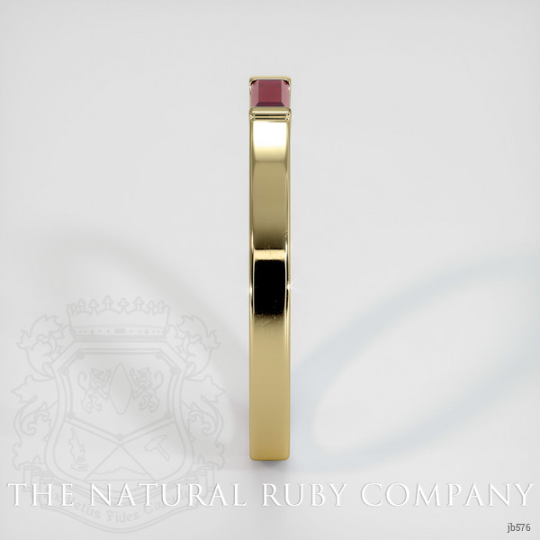 14K Yellow Gold Ruby Channel Wedding Band