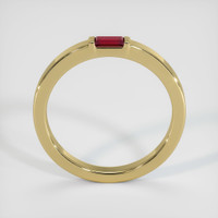 18K Yellow Gold Ruby Men's Wedding Band Image