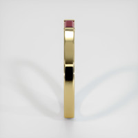 18K Yellow Gold Ruby Men's Wedding Band Image