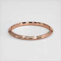 14K Rose Gold Antique Style Plain Band Video