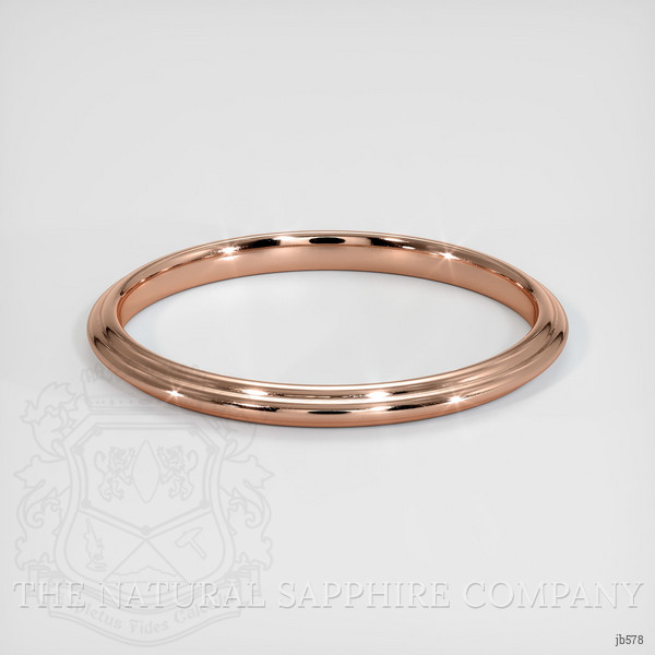 14K Rose Gold Antique Style Plain Band