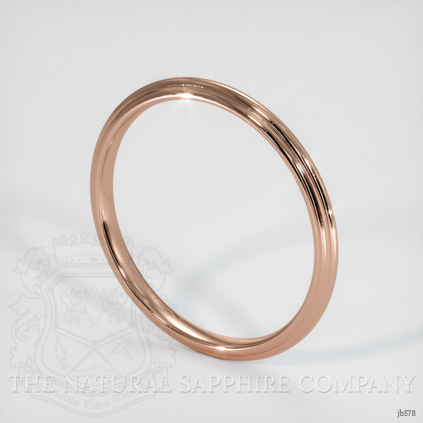14K Rose Gold Antique Style Plain Band