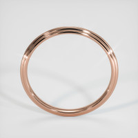 14K Rose Gold Antique Style Plain Band Image
