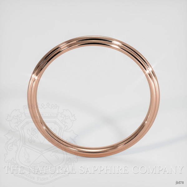 14K Rose Gold Antique Style Plain Band