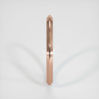 14K Rose Gold Antique Style Plain Band Image