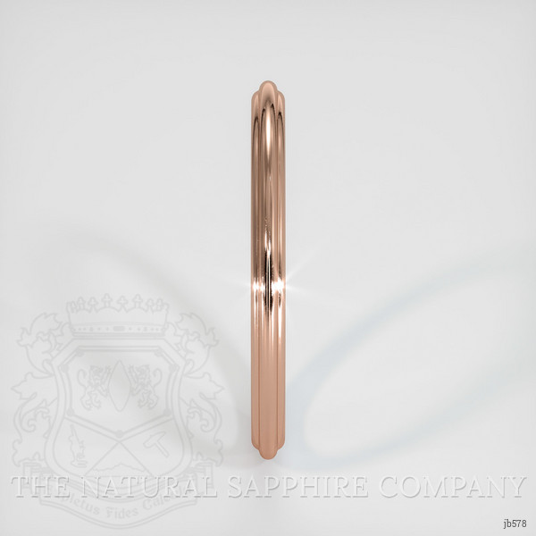 14K Rose Gold Antique Style Plain Band