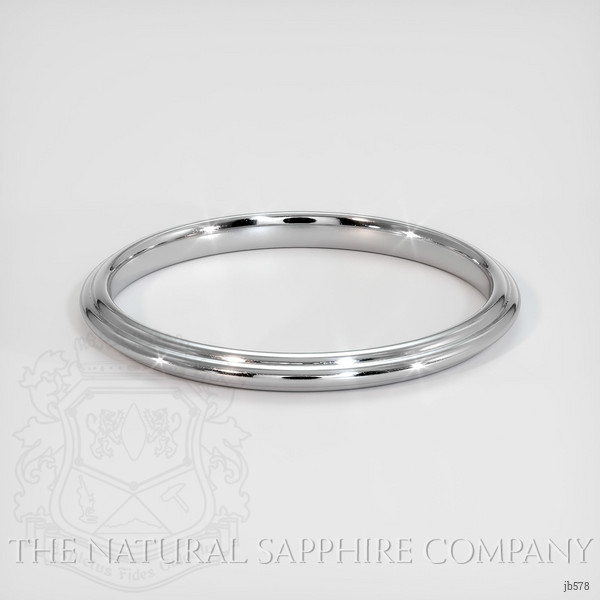 14K White Gold Antique Style Plain Band