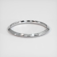 18K White Gold Antique Style Plain Band Video