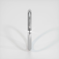 18K White Gold Antique Style Plain Band Image
