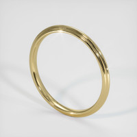 14K Yellow Gold Antique Style Plain Band Image