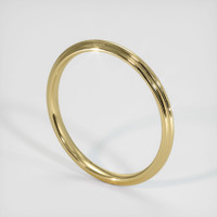 18K Yellow Gold Antique Style Plain Band Image
