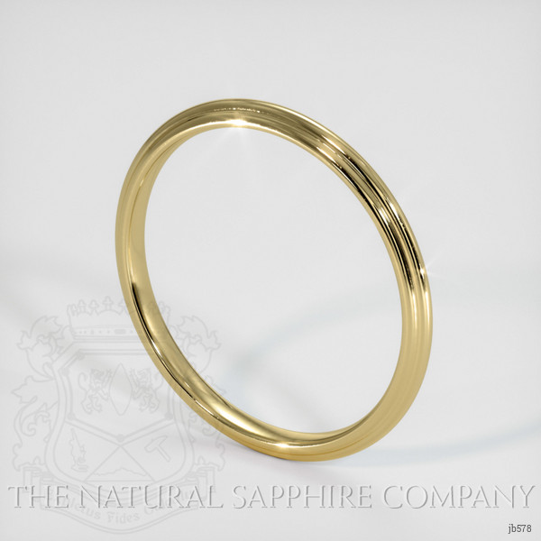 18K Yellow Gold Antique Style Plain Band