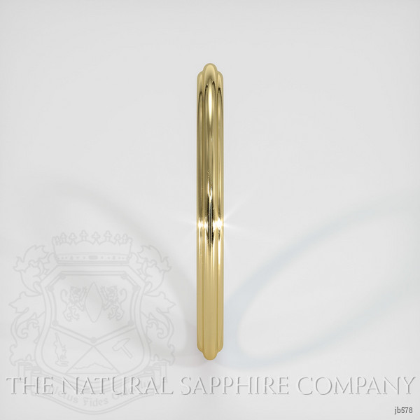 18K Yellow Gold Antique Style Plain Band