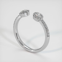 Platinum 950 Diamond and Diamond Pave Wedding Band Image