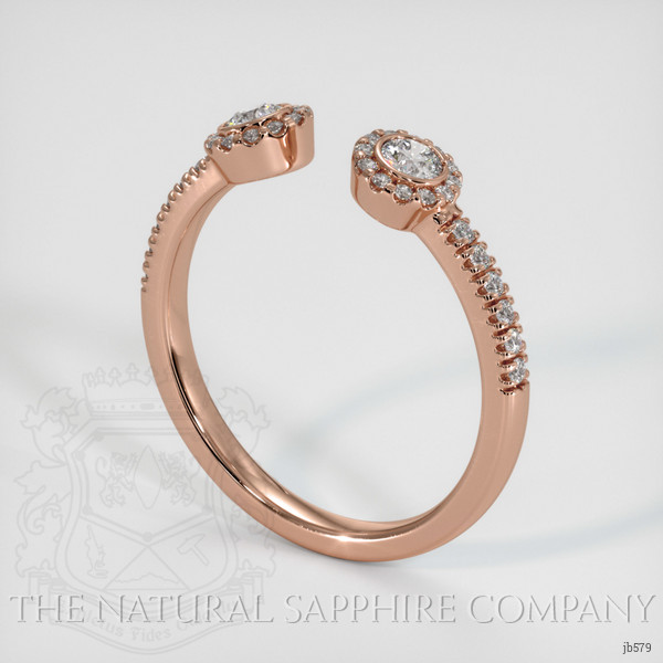 14K Rose Gold Diamond Pave Wedding Band