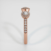 14K Rose Gold Diamond Pave Wedding Band Image