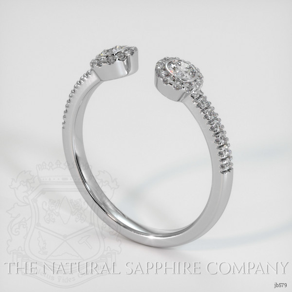 14K White Gold Diamond Pave Wedding Band