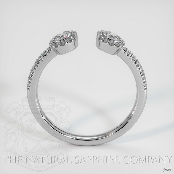 14K White Gold Diamond Pave Wedding Band
