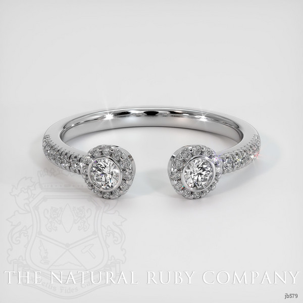 18K White Gold Diamond Pave Wedding Band