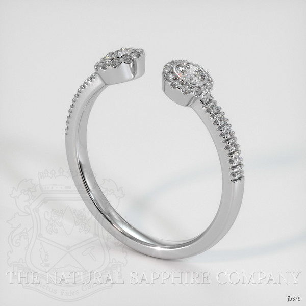 18K White Gold Diamond Pave Wedding Band