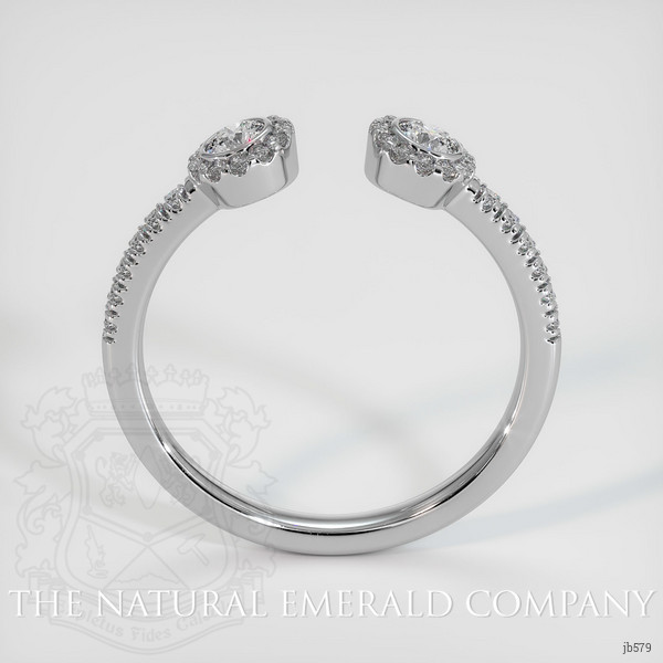 18K White Gold Diamond Pave Wedding Band