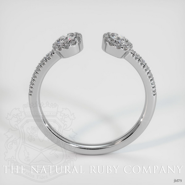 18K White Gold Diamond Pave Wedding Band